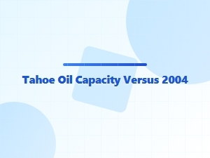Comparing Tahoe Oil Capacity with 2004 Models