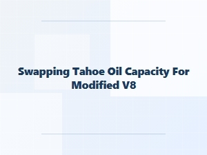 Upgrading Your Tahoe with a Modified V8 Engine Swap